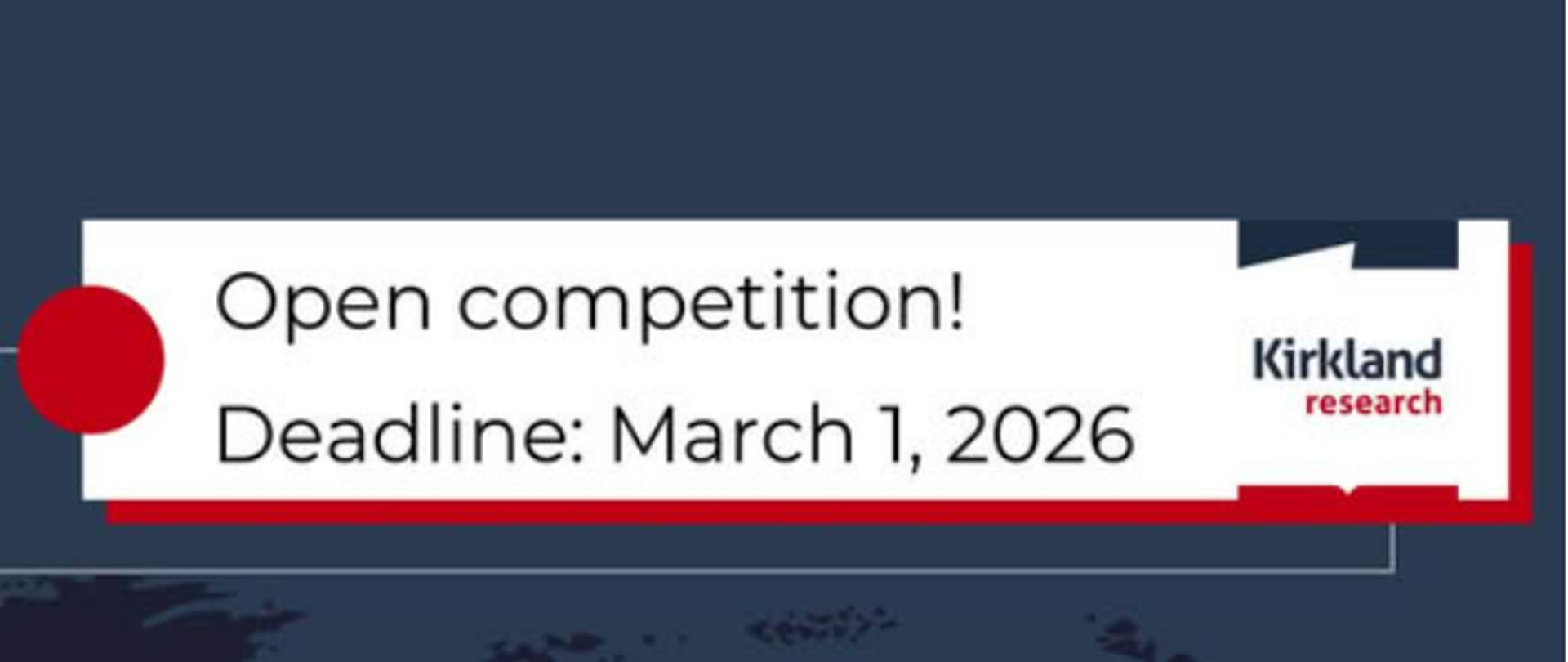 Announcement regarding Kirkland Research Program 2026