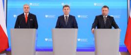 Konferencja Prasowa Min. Jana Grabca, Min. Marcina Kierwińskiego oraz Wicemin. Wiesława Szczepańskiego