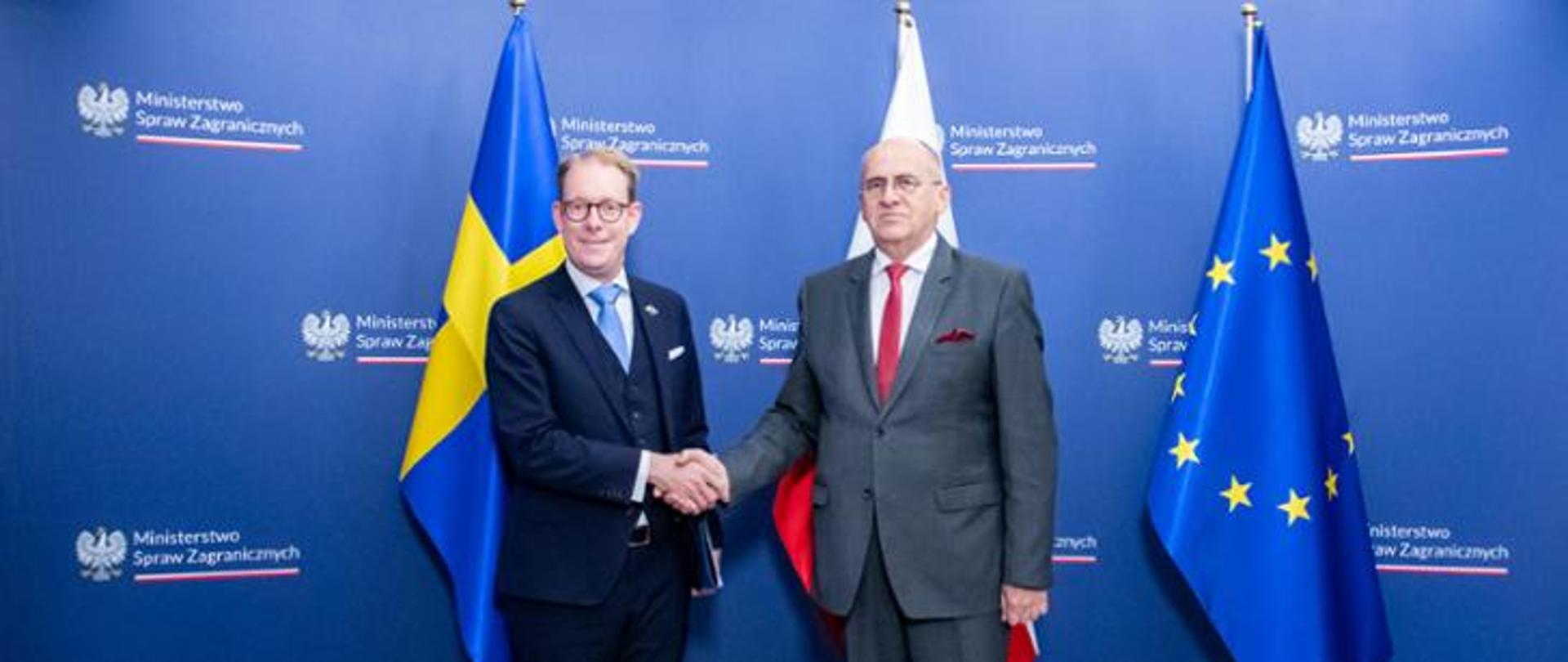 Minister Zbigniew Rau met with Sweden’s Minister for Foreign Affairs Tobias Billström.