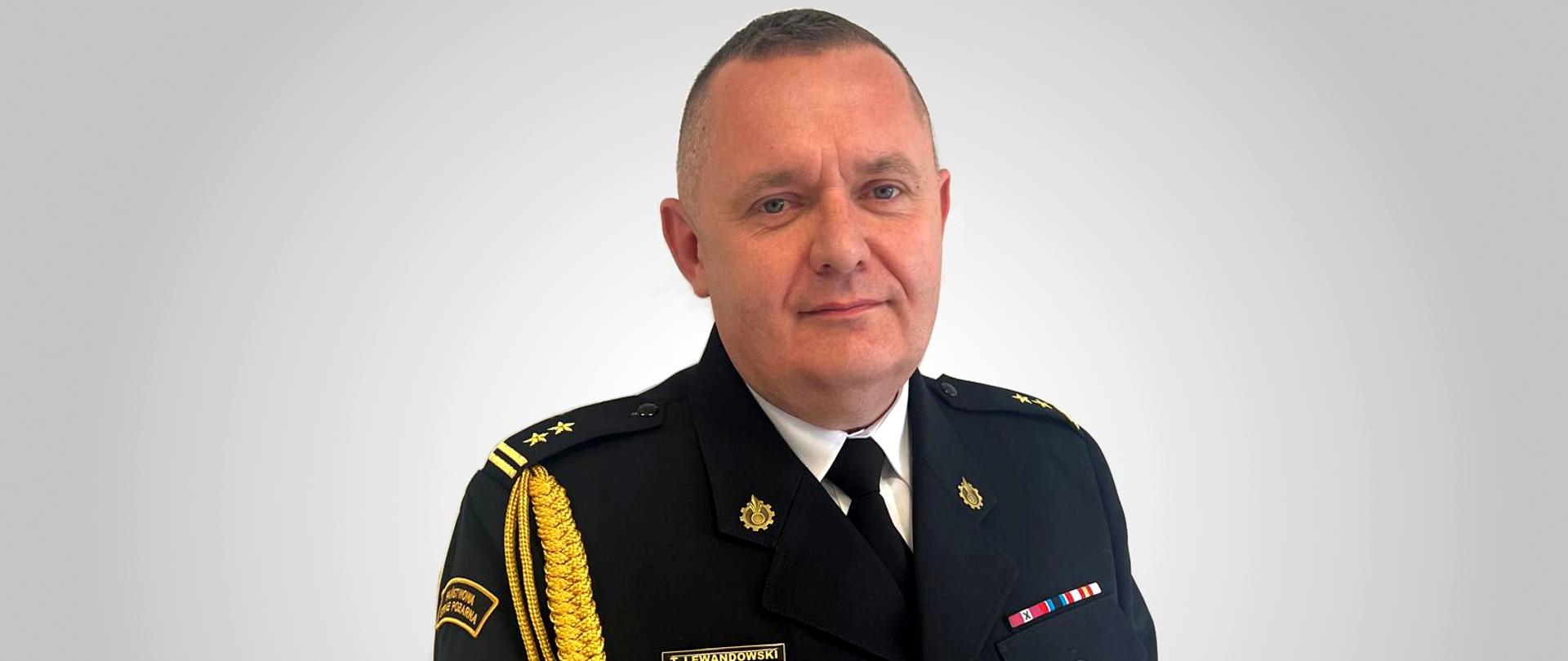 bryg. Tomasz Lewandowski - Komendant Powiatowy PSP