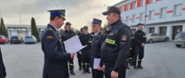 Uroczysta zmiana służbowa w KP PSP w Ciechanowie 
