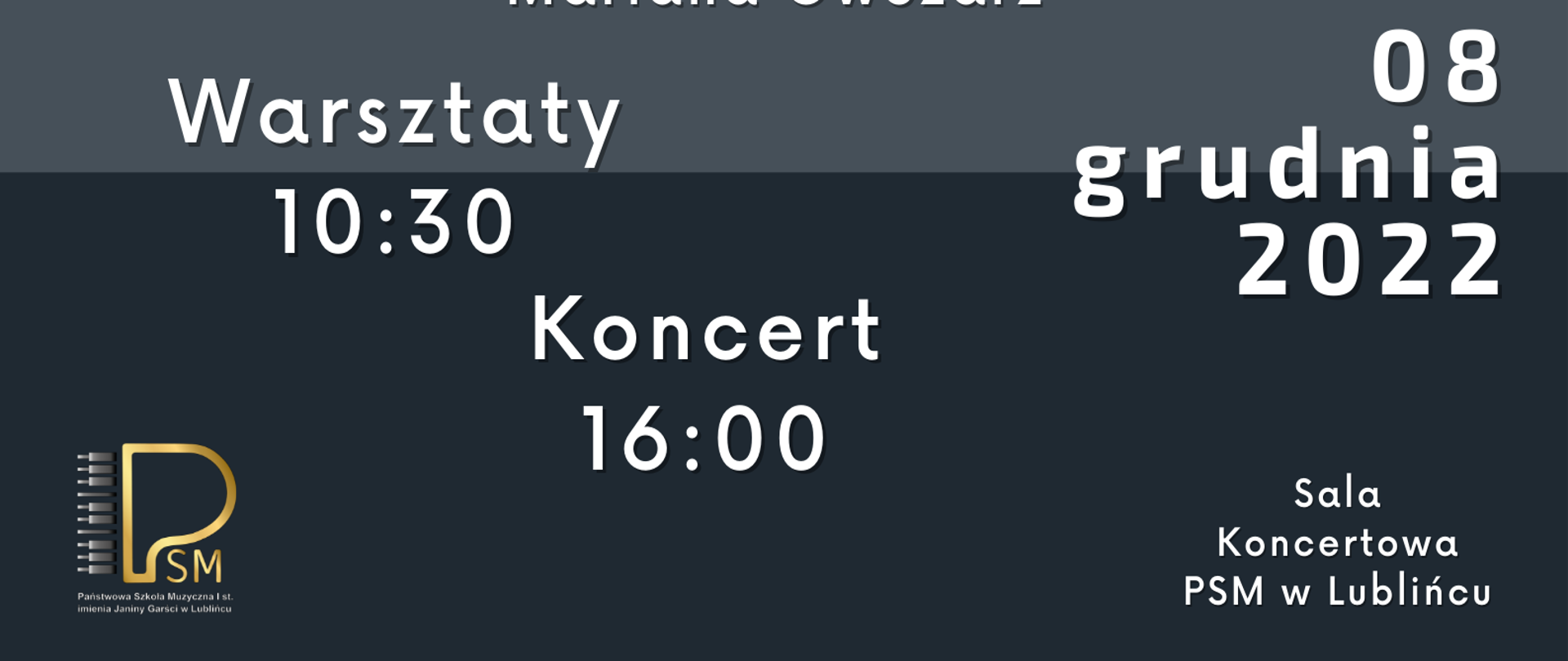 Plakat warsztaty Saksofonowo-klarnetowe