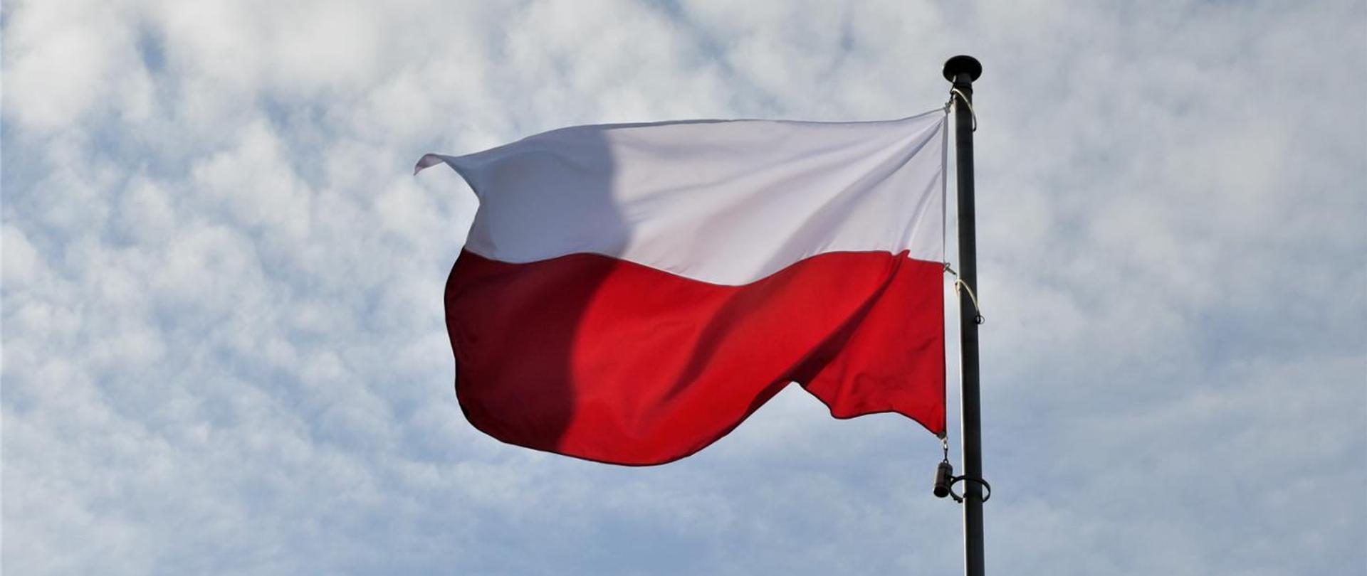 Dzień Flagi Rzeczypospolitej Polskiej - Uroczyste obchody w Komendzie Powiatowej PSP w Lipsku