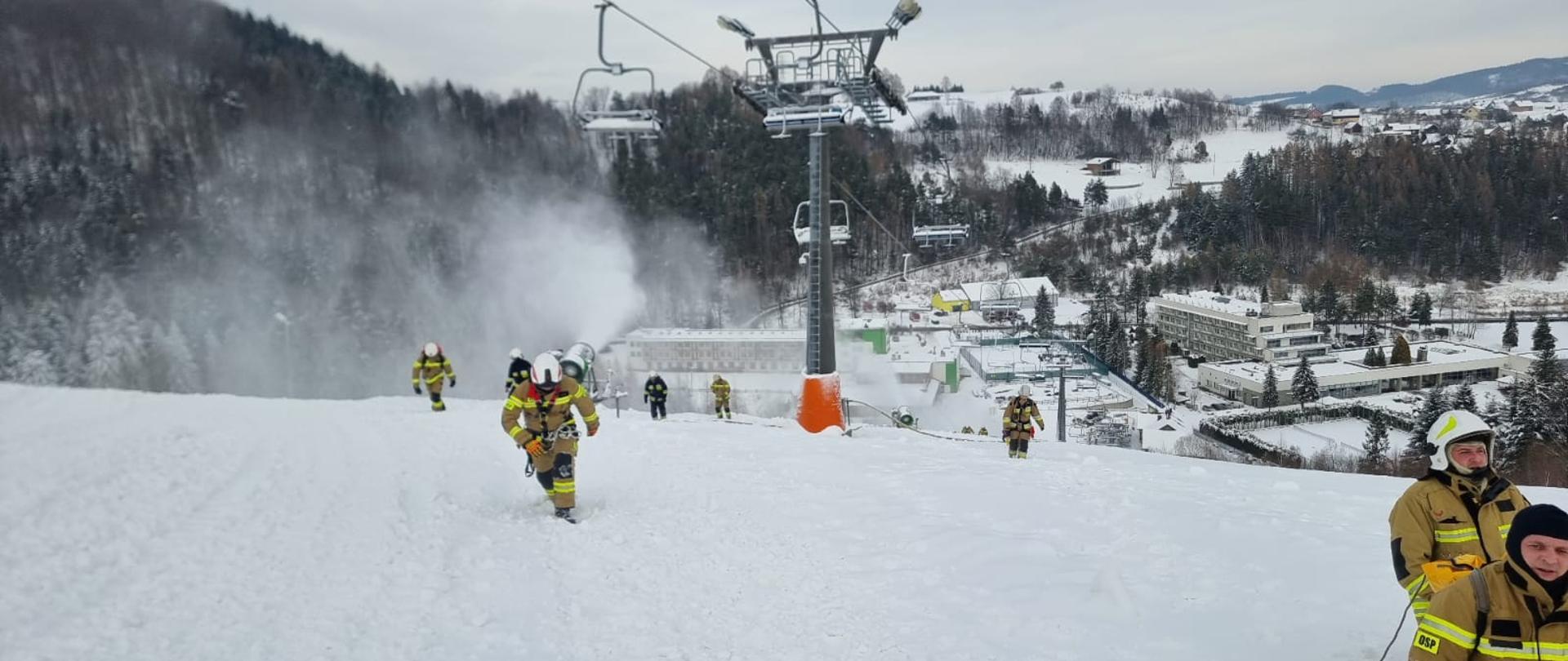 Strażacy na stoku