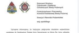Zdjęcie przedstawia plakat informacyjny dotyczący pielgrzymki