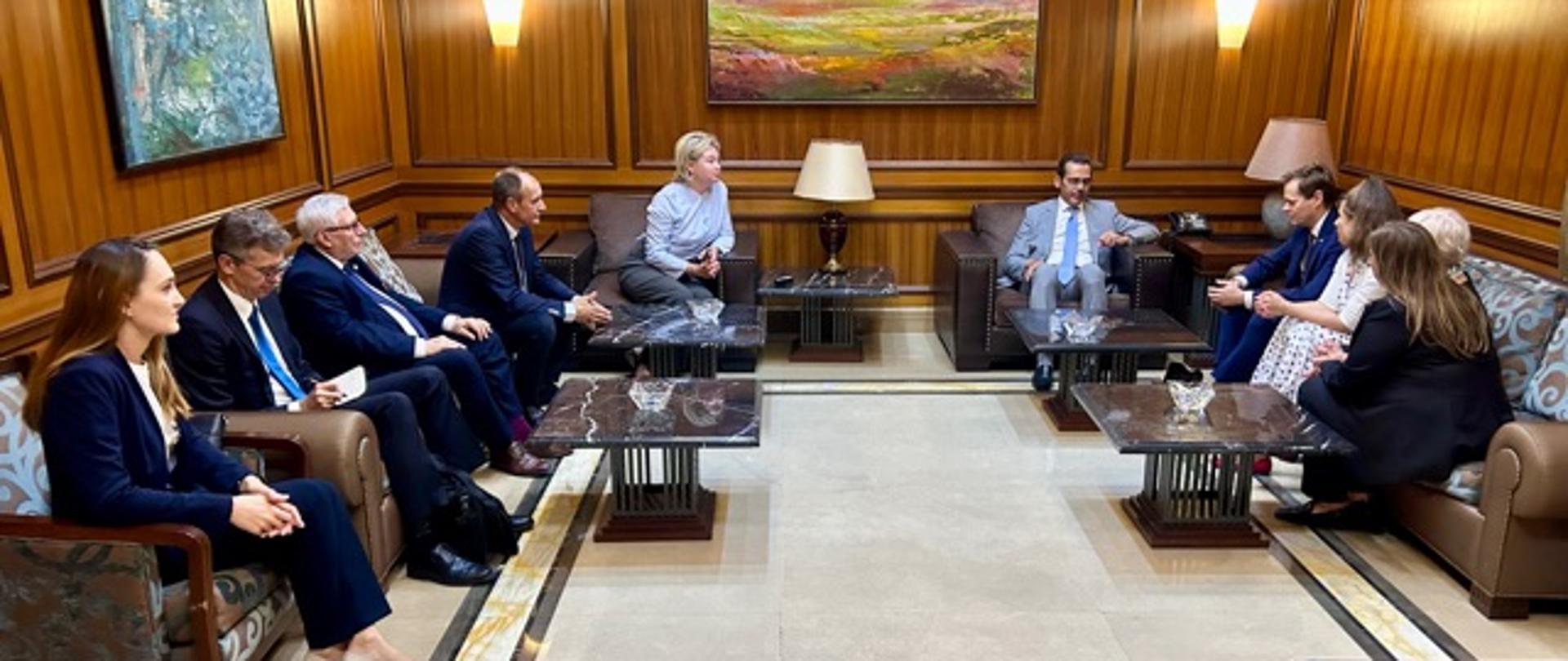Visit of the Polish Lebanese Parliamentary Friendship Group to Beirut - visit at the Parliament