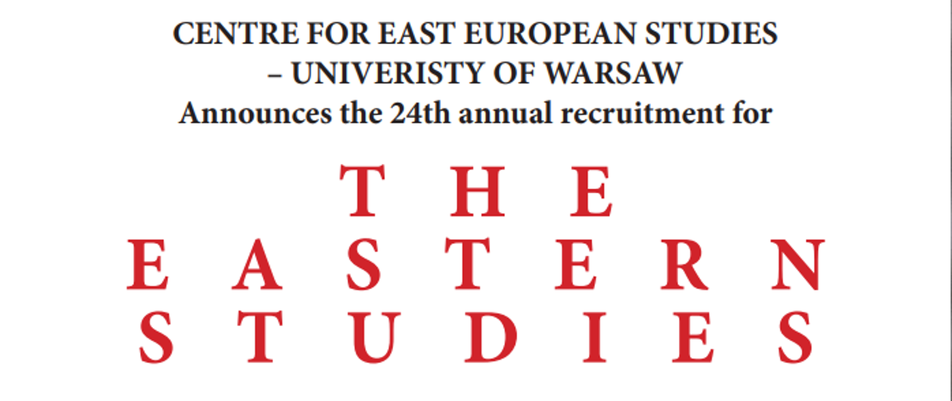 The Eastern Studies scholarships