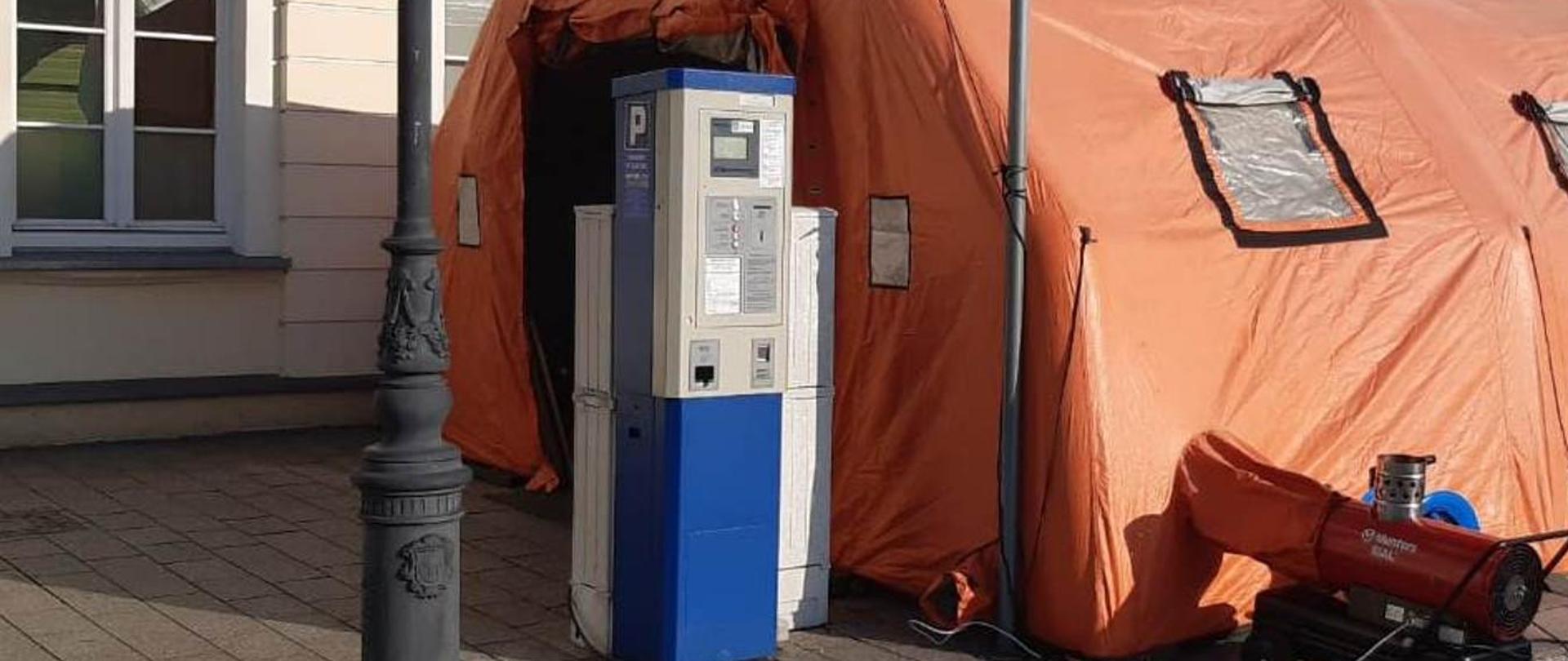 Akcja Zaszczep się dla Niepodległej - rozstawiony namiot PSP