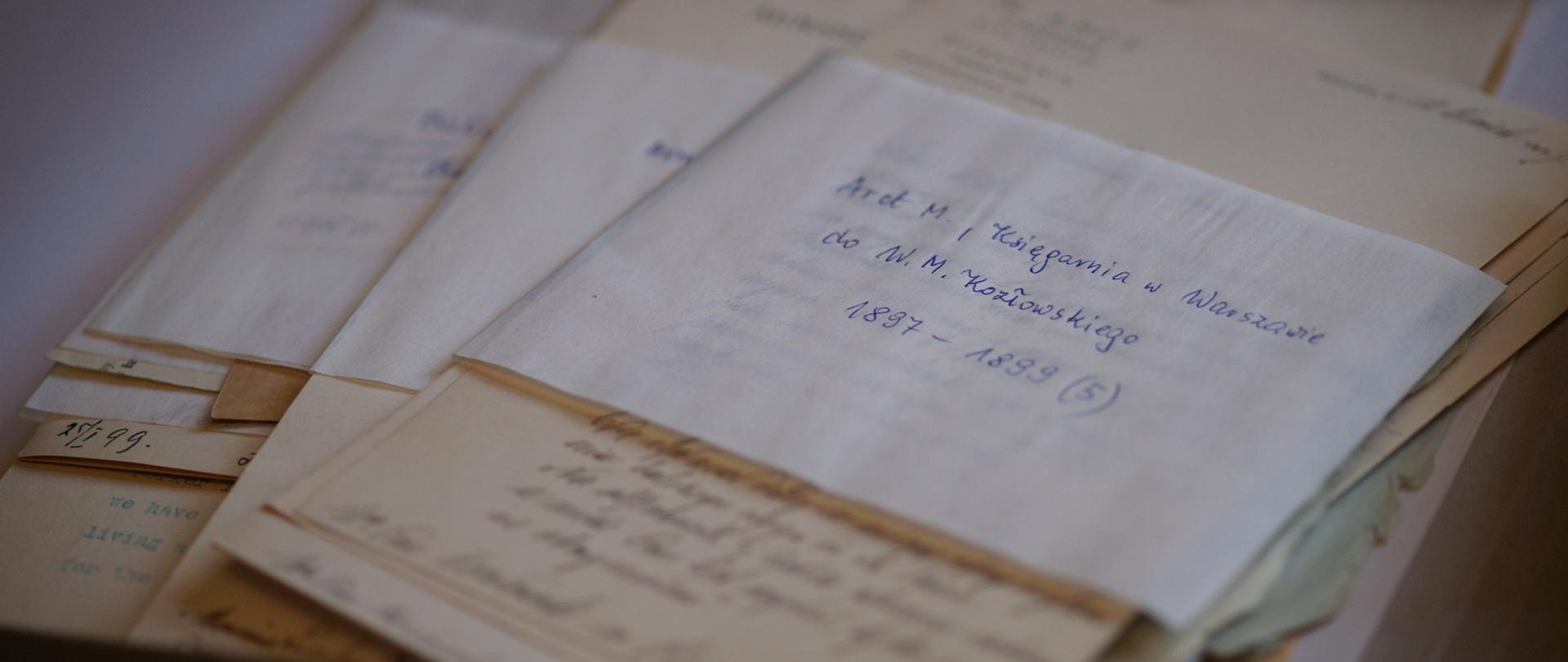 Korespondencja prof. Władysława M. Kozłowskiego z zasobu Poznańskiego Towarzystwa Przyjaciół Nauk opracowana w ramach konkursu „Wspieranie działań archiwalnych 2018. Nabór II”. Fot. Poznańskie Towarzystwo Przyjaciół Nauk.