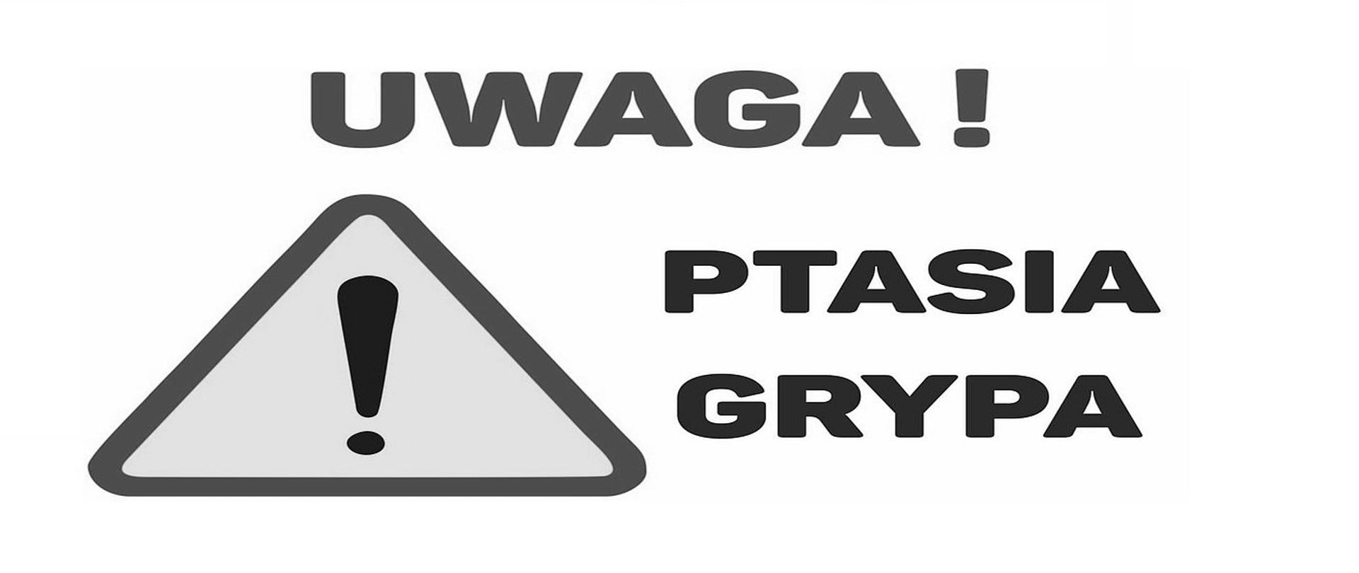 Ostrzeżenie przed ptasia grypą.