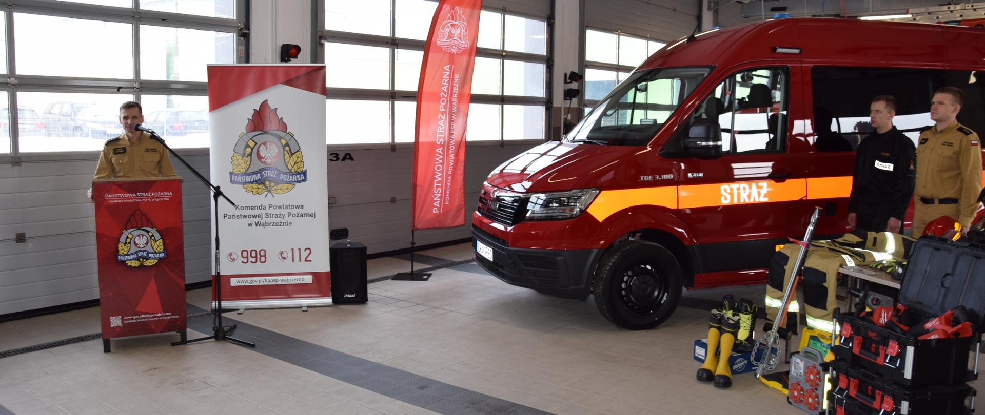 Narada roczna w Komendzie Powiatowej Państwowej Straży Pożarnej w Wąbrzeźnie