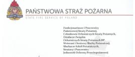 Życzenia Kierownictwa Komendy Głównej Państwowej Straży Pożarnej z okazji Dnia Strażaka