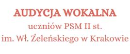 Audycja wokalna 22.05.2024 godz.17.00 plakat grafika kwiaty różowe