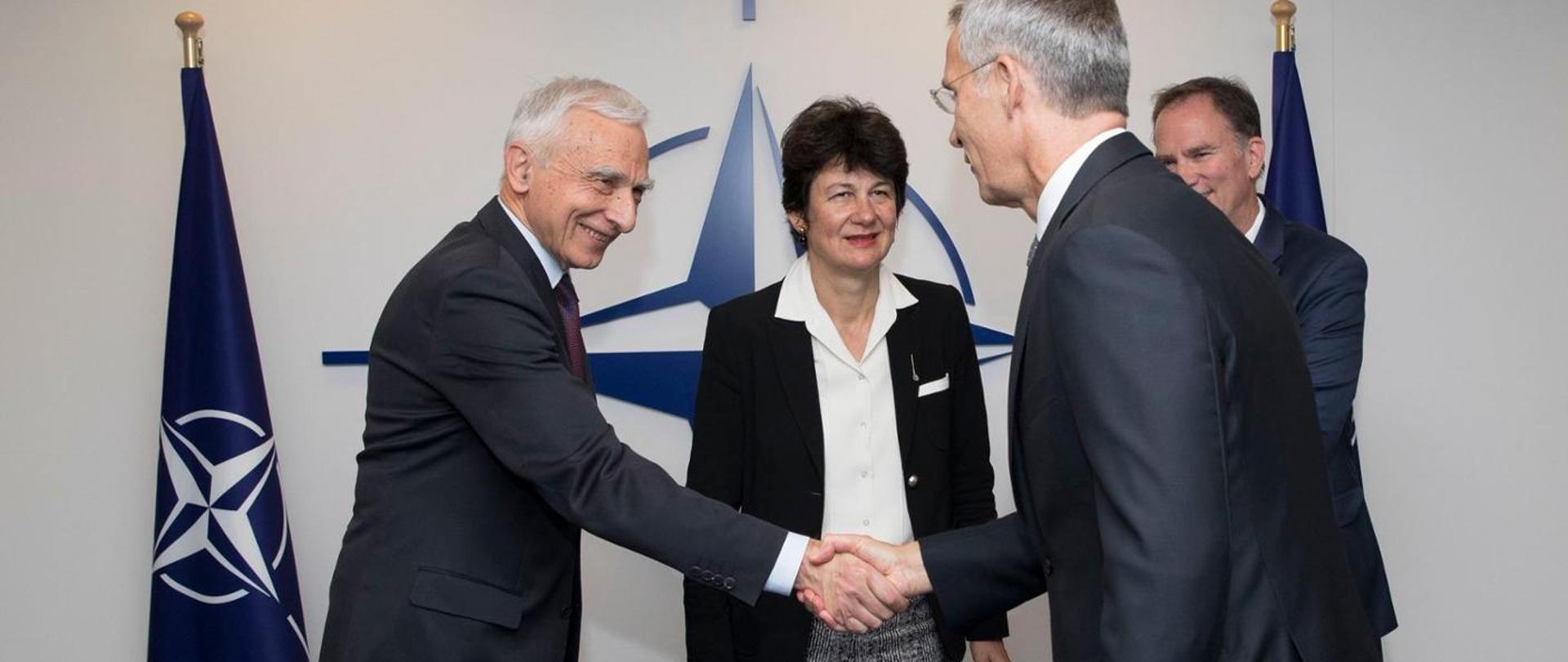 Minister Naimski with NATO Secretary General