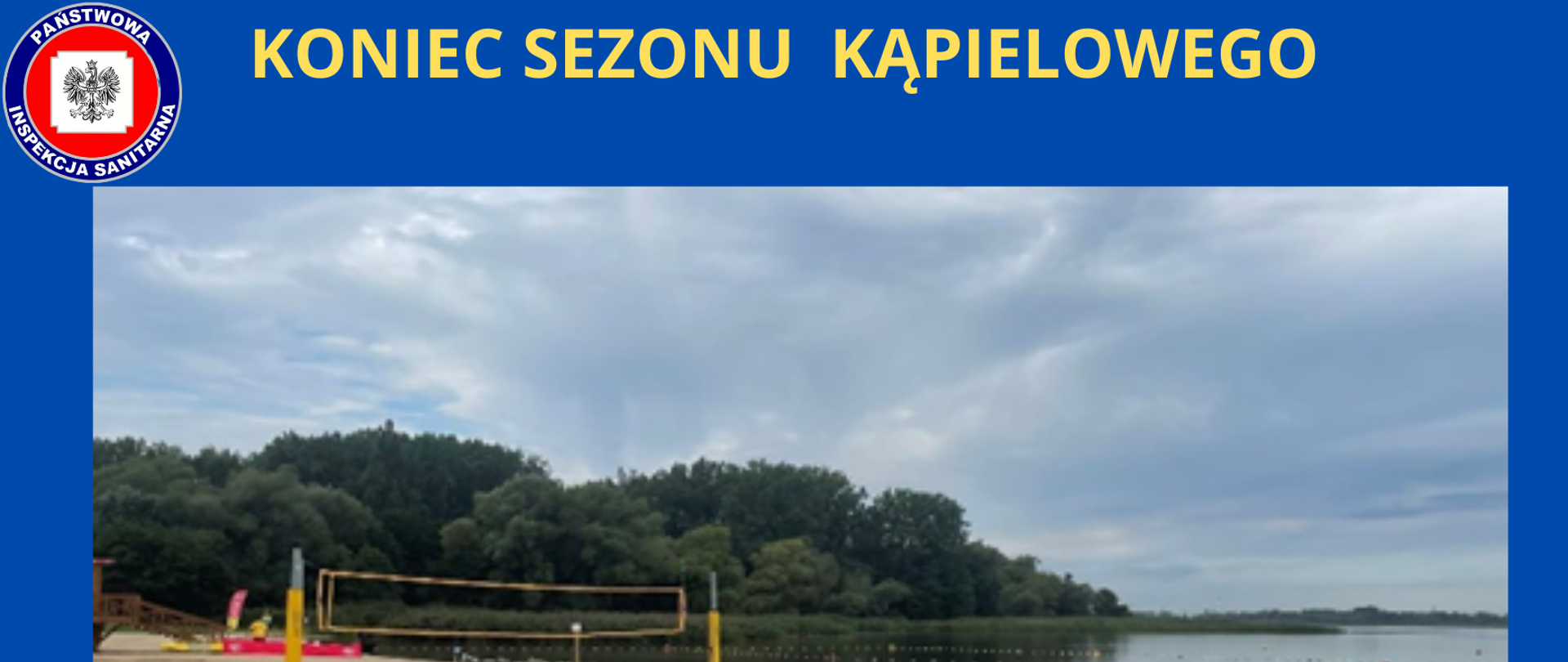 Koniec sezonu kąpieliskowego plaża