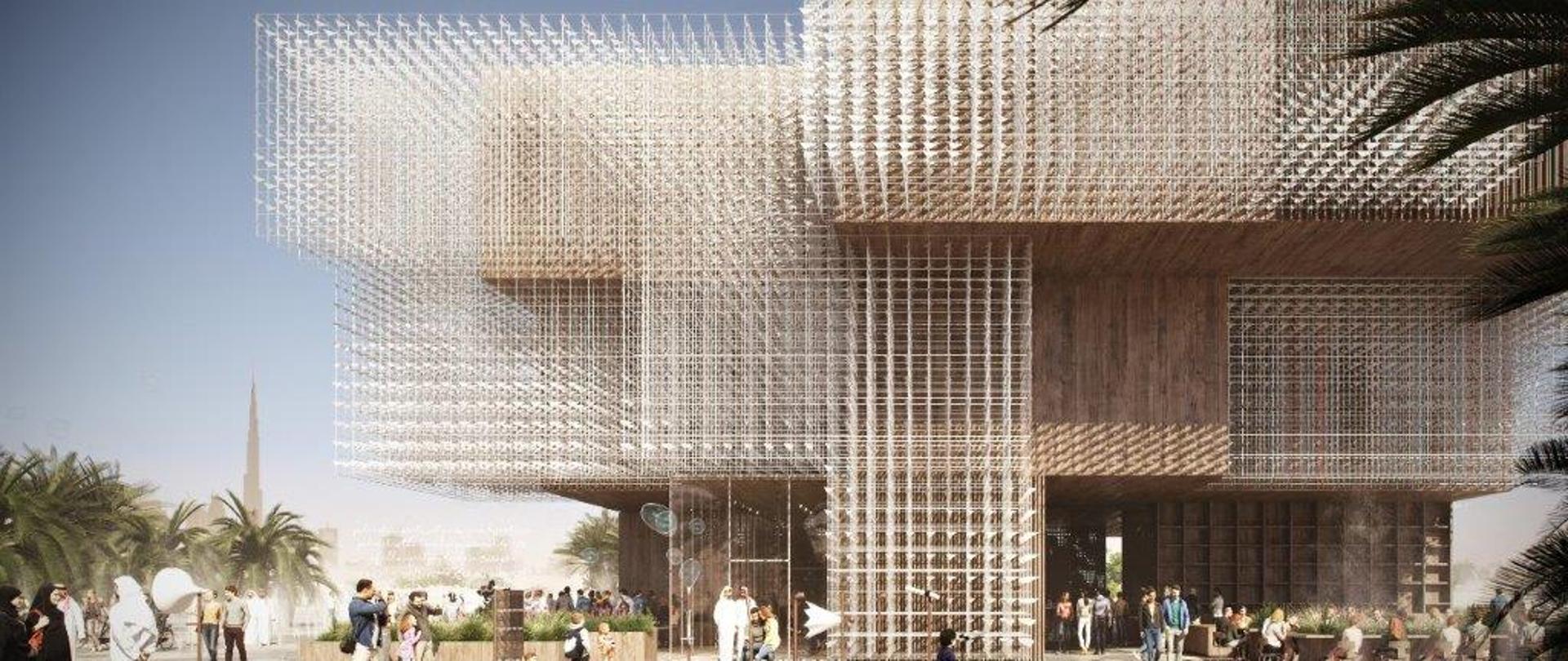 Wizualizacja pawilonu polskiego na EXPO 2020 w Dubaju