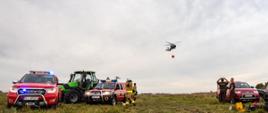 Akcja gaśnicza w Biebrzańskim Parku Narodowym z użyciem Black Hawka oraz Bambi Bucket