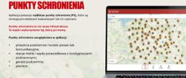 Zadania aplikacji Punkty Schronienia