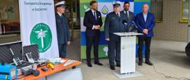 Uroczyste przekazanie dla Wojewódzkiego Inspektoratu Transportu Drogowego w Szczecinie specjalistycznego radiowozu
