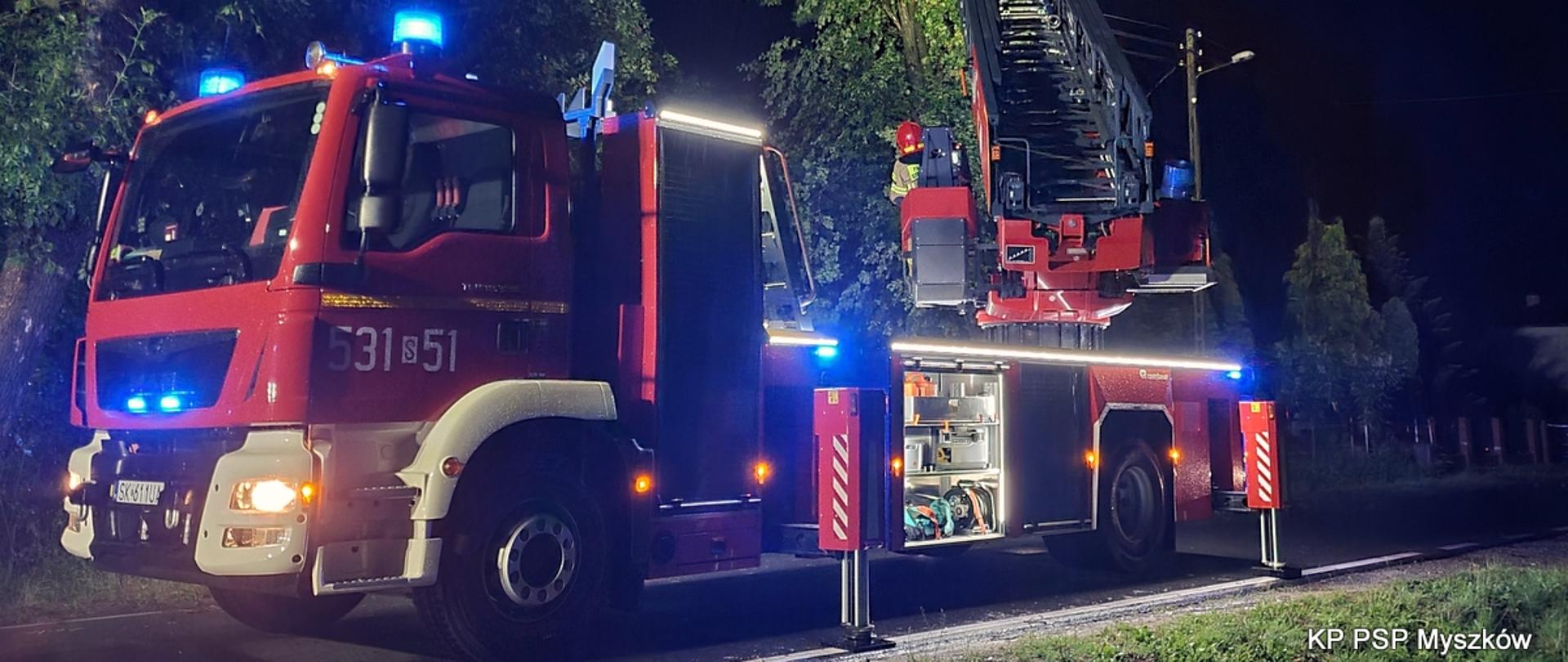 Usuwanie skutków nawałnic w powiecie myszkowskim