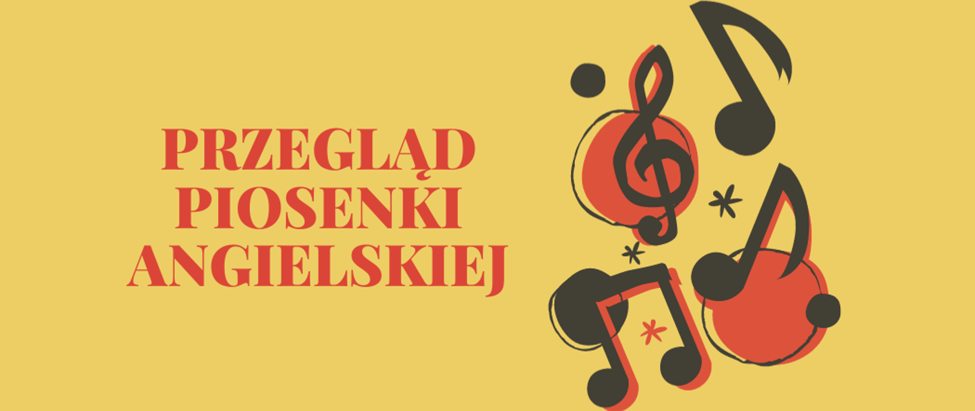 plakat przeglądu piosenki angielskiej