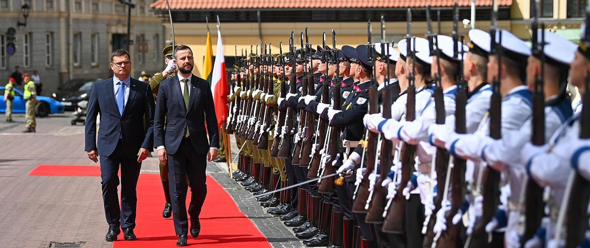 3 lipca 2024 r. wicepremier - minister obrony narodowej Władysław Kosiniak - Kamysz przebywał z wizytą na Litwie. Fot. st. kpr. Wojciech Król/CO MON