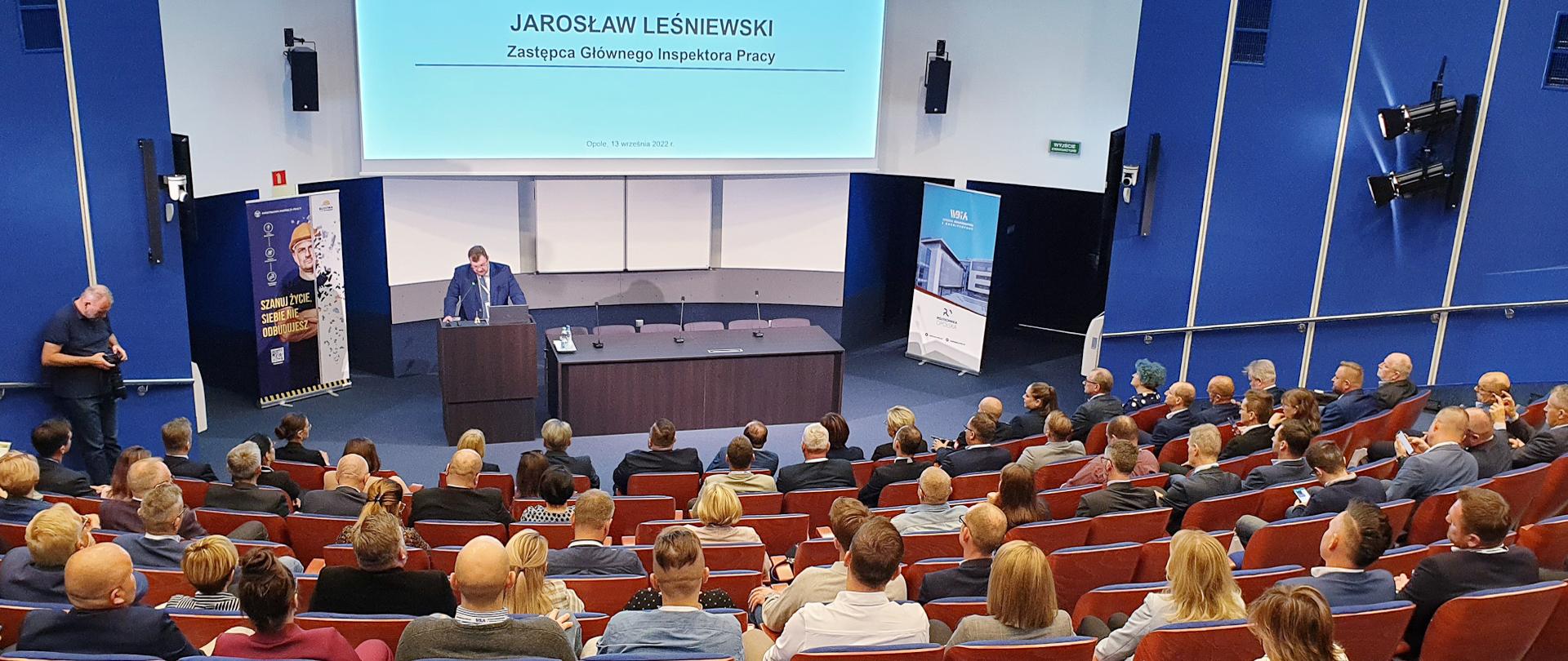 Panorama sali wykładowej.