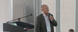 prof. Borys Kuzminow podczas wystąpienia. 