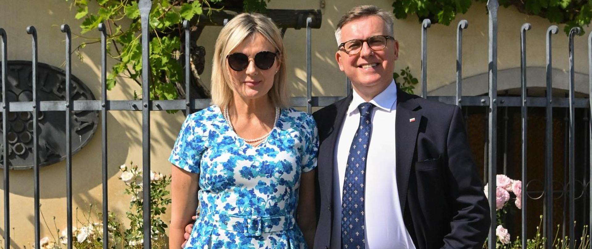 Ambasador Krzysztof Olendzki i Joanna Olendzka podczas wizyty w Mariborze