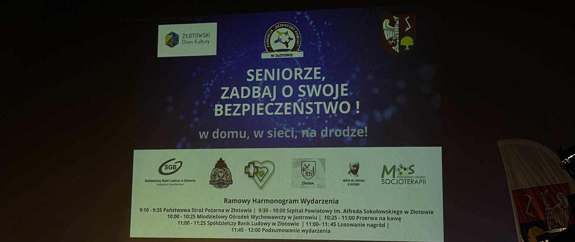 Wydarzenie pn. Bezpieczny Senior w Złotowie