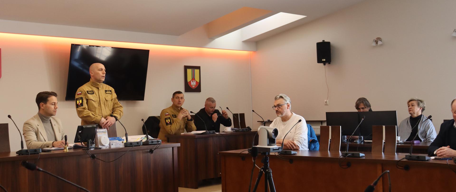 Spotkanie z przedstawicielami gmin w sprawie dostosowania systemu selektywnego alarmowania jednostek OSP do celów Ochrony Ludności i Obrony Cywilnej.