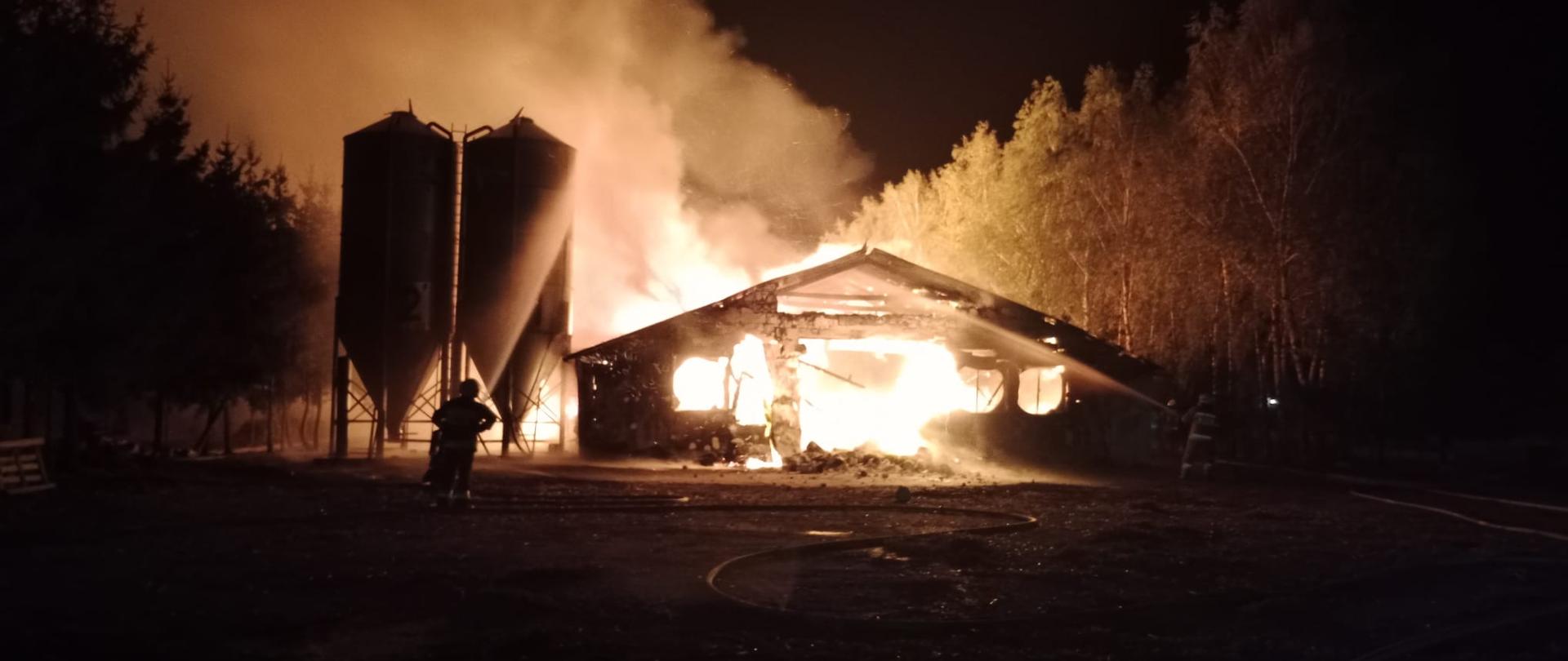 Pożar kurnika hodowlanego w Drohiczynie