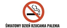 Grafika przedstawia znak zakazu palenia oraz informację 20 listopada 2025r. Światowy Dzień Rzucania Palenia, logo Państwowej Inspekcji Sanitarnej napis Chronimy zdrowie z myślą o przyszłości