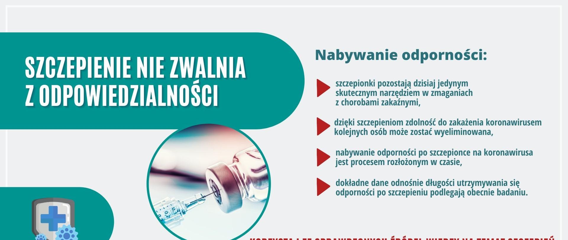 Szczepienie nie zwalnia od odpowiedzialności