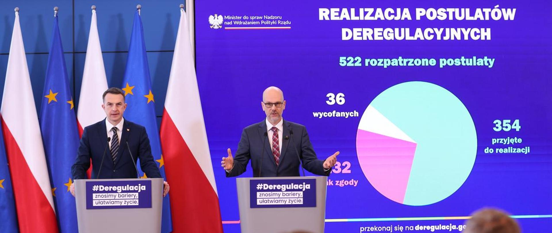 Konferencja prasowa z udziałem Min. A. Szłapki i Min. M. Berka