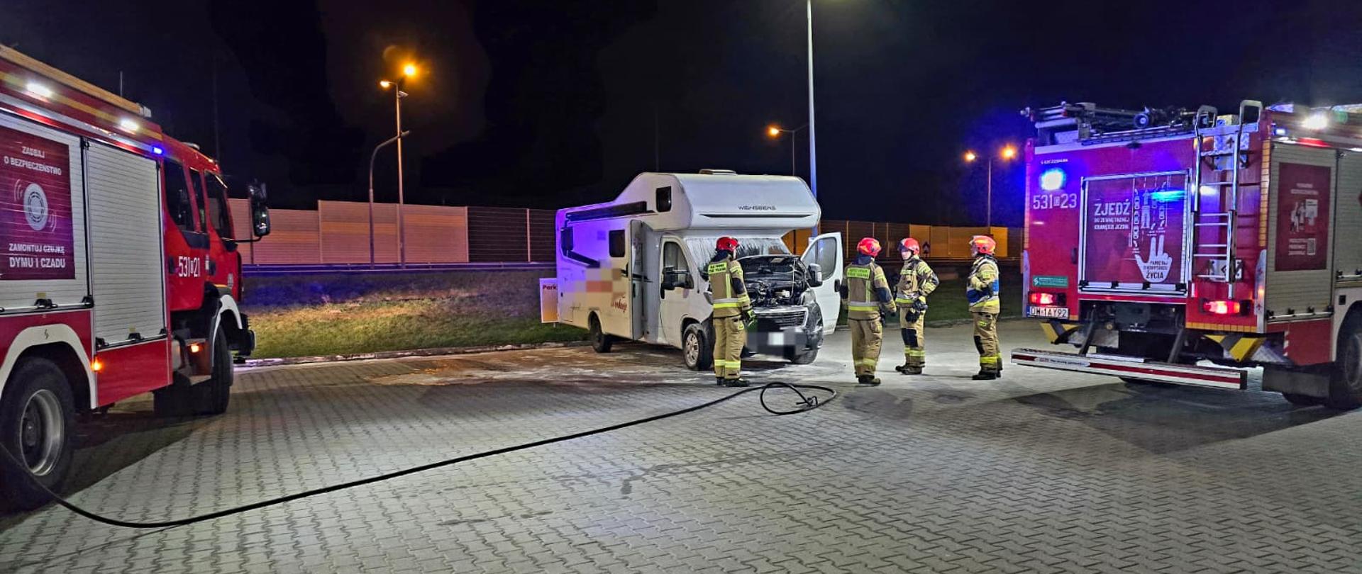 Podpalenie pojazdu na stacji benzynowej w Polkowicach