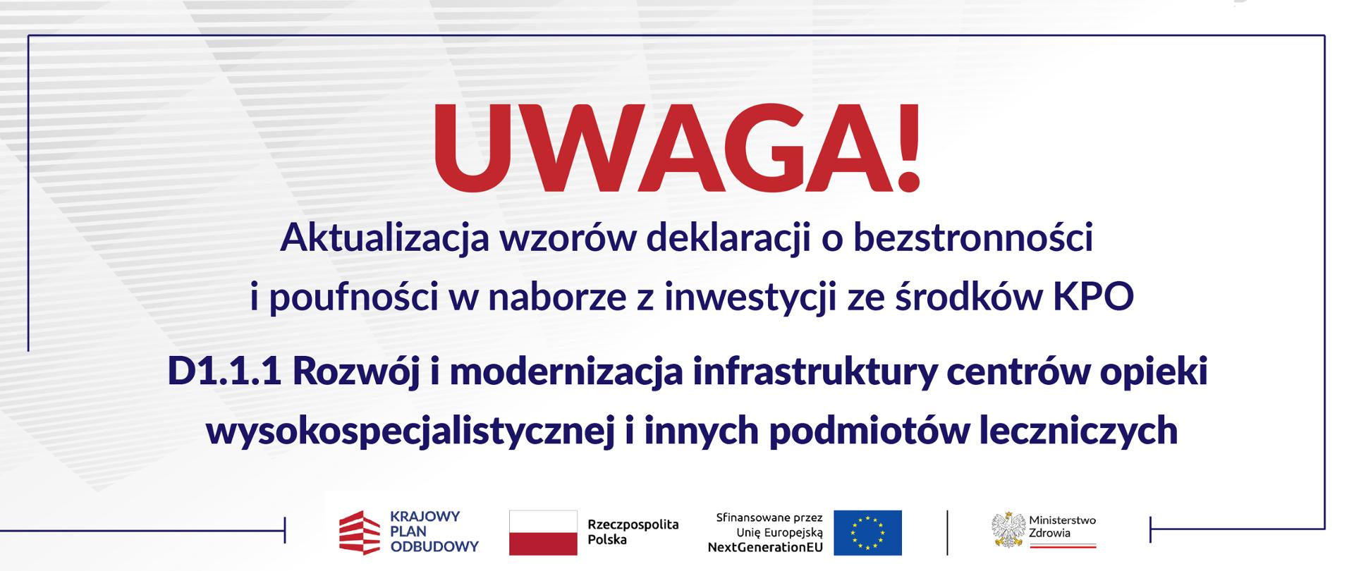 komunikat D111 - wzor deklaracji