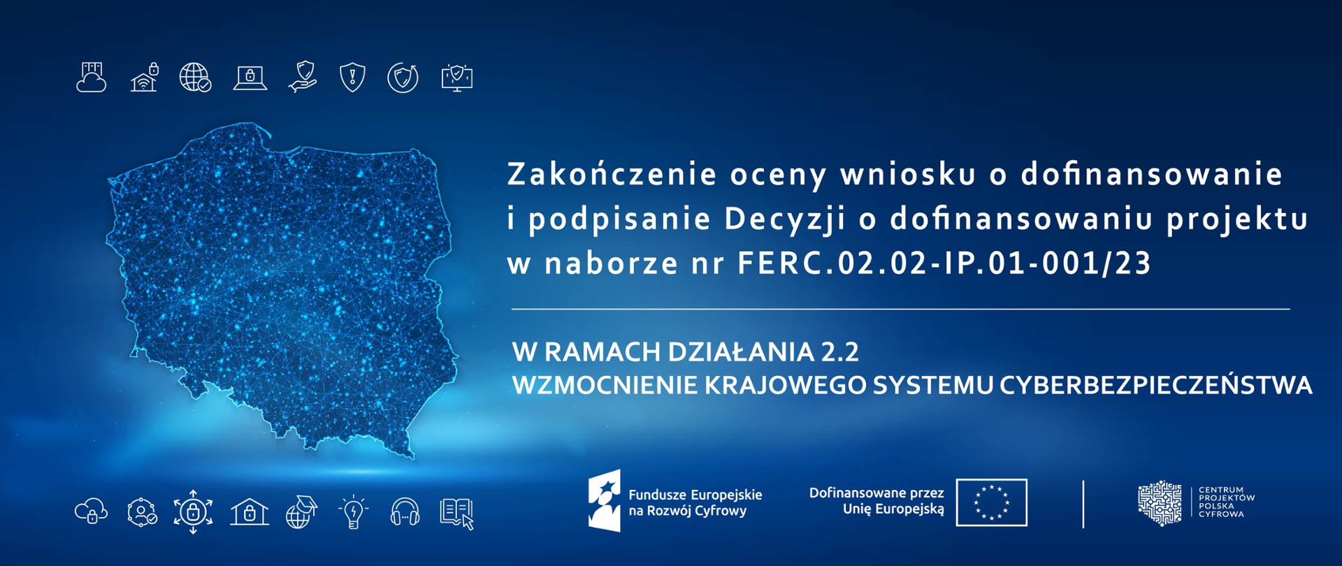 Zakończenie oceny wniosku o dofinansowanie i podpisanie Decyzji o dofinansowaniu projektu w naborze nr FERC.02.02-IP.01-001 23-04