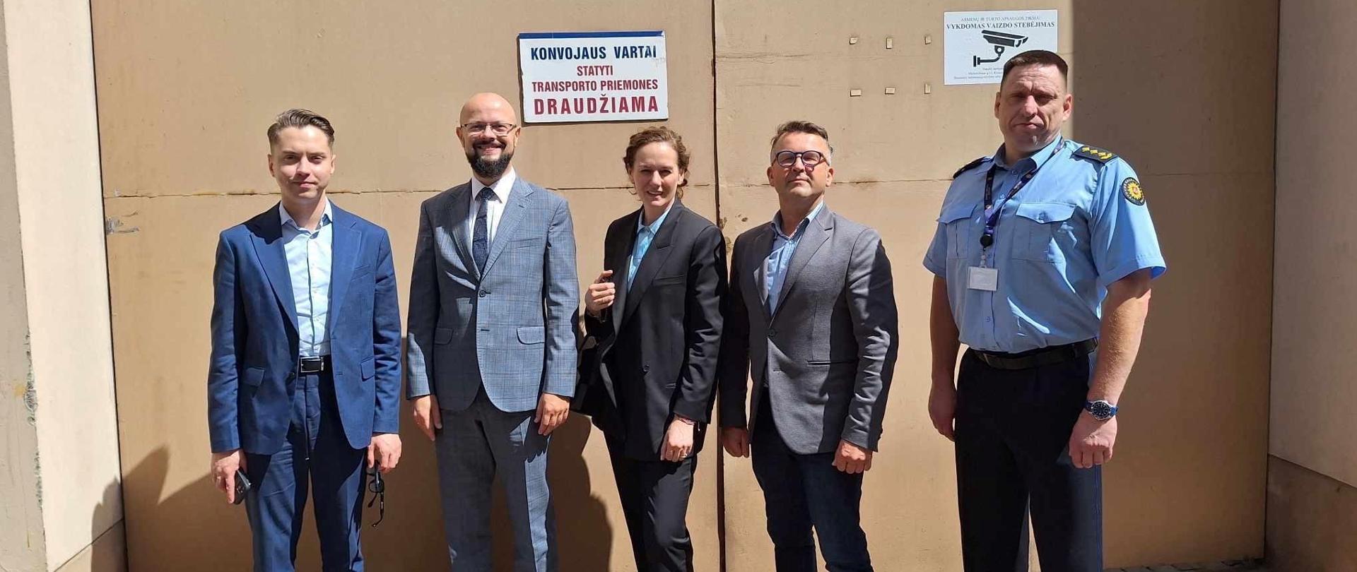 Wiceministra Sprawiedliwości Maria Ejchart w Kownie 