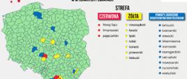 Strefy czerwona i żółta w województwie mazowieckim - aktualizacja 4 września