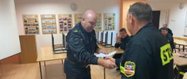 Zakończenie szkolenia kierujących działaniem ratowniczym dla członków OSP