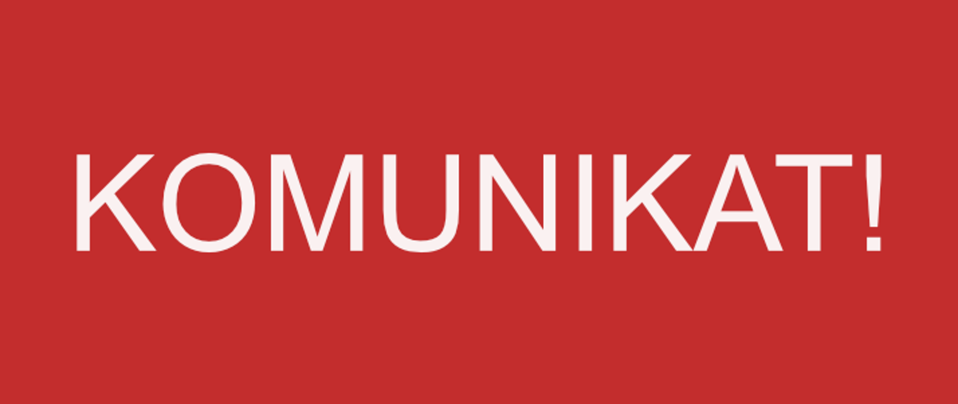 Komunikat baner