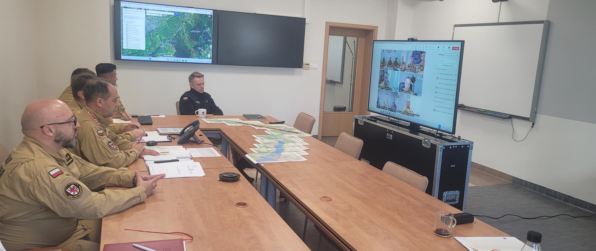 Sztab kryzysowy Zachodniopomorskiego Komendanta Wojewódzkiego PSP