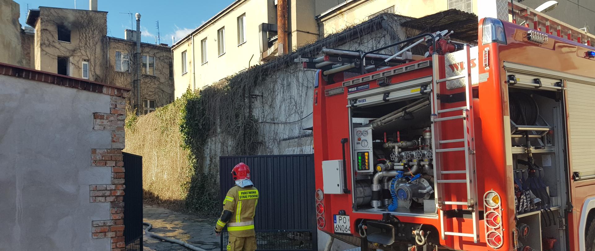 Pożar mieszkania na Starym Rynku