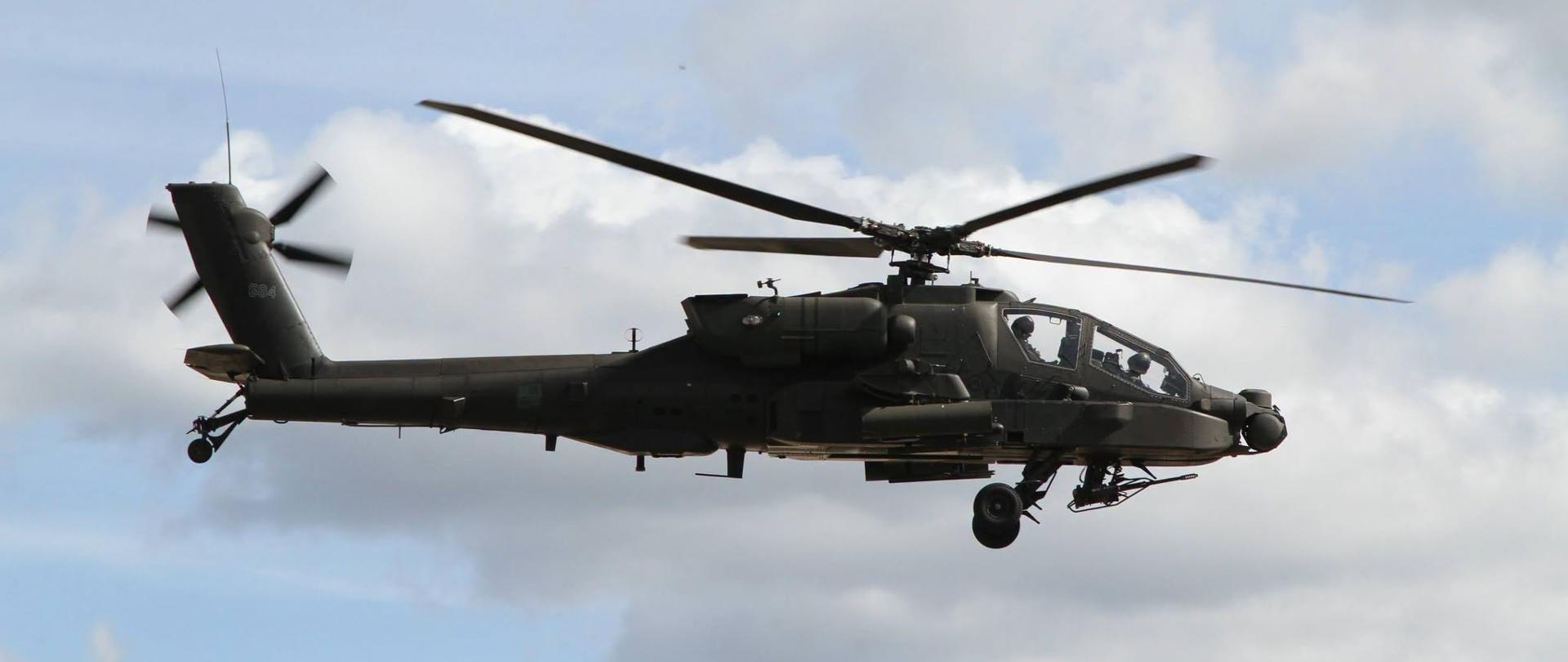 Zdjęcie przedstawia helikopter