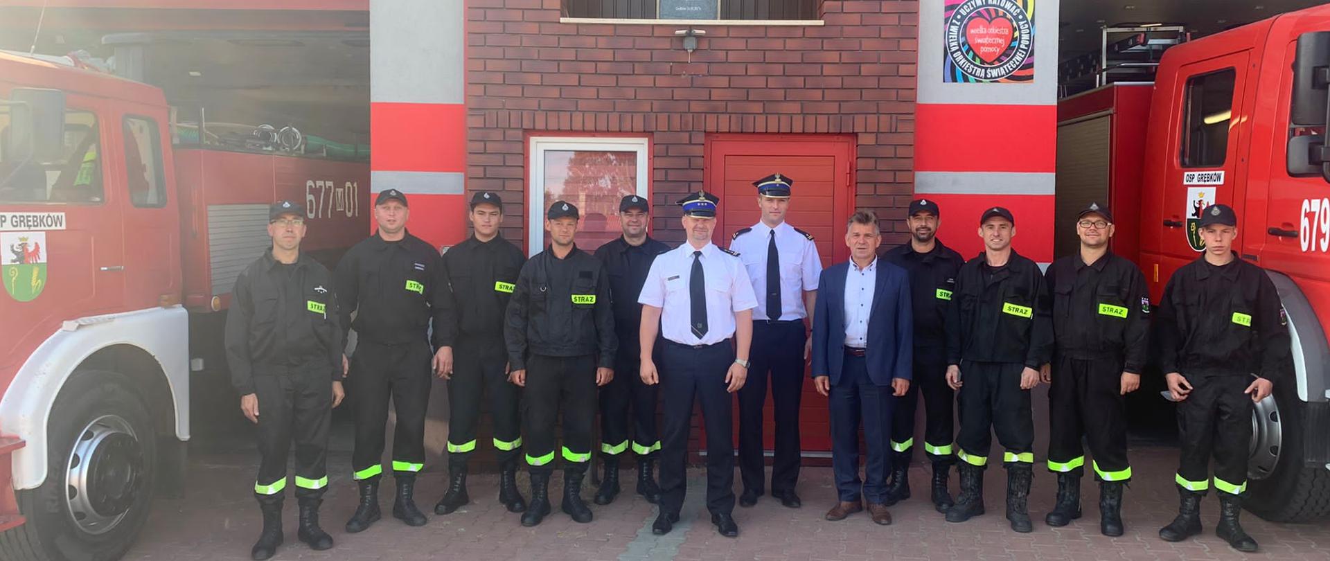 Wizytacja Zastępcy MKW PSP st. bryg. Tomasza Cybuli w OSP Grębków