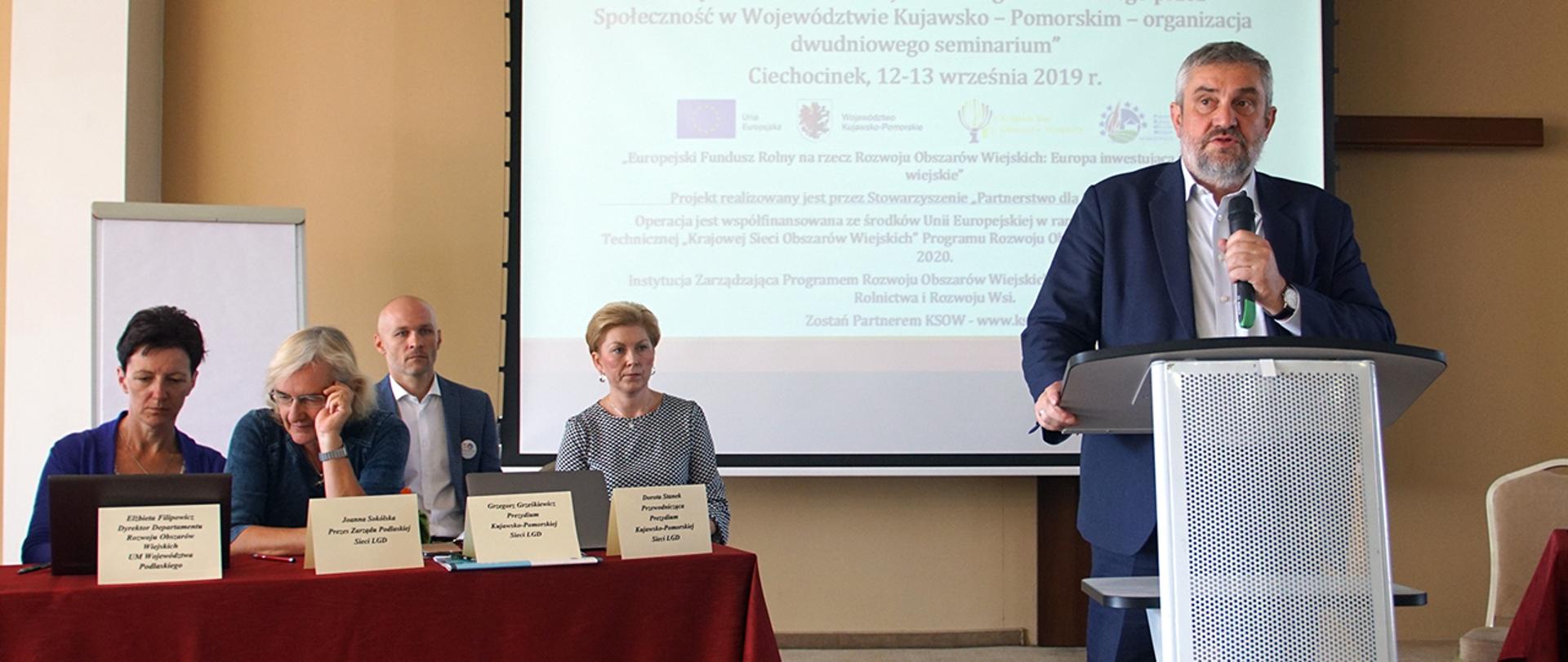 Minister Ardanowski na seminarium a Ciechocinku