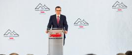 Premier Mateusz Morawiecki podczas uczestnictwa w XXX Krajowym Zjeździe Delegatów NSZZ „Solidarność”