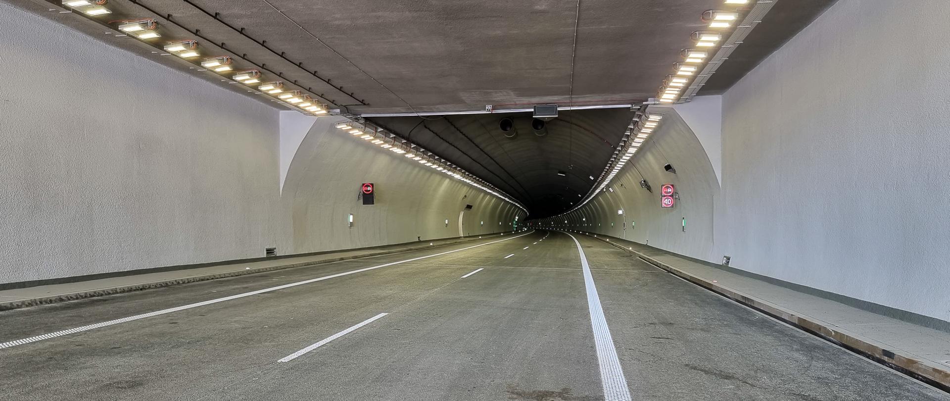 S7 Naprawa - Skomielna Biała, tunel pod górą Luboń Mały