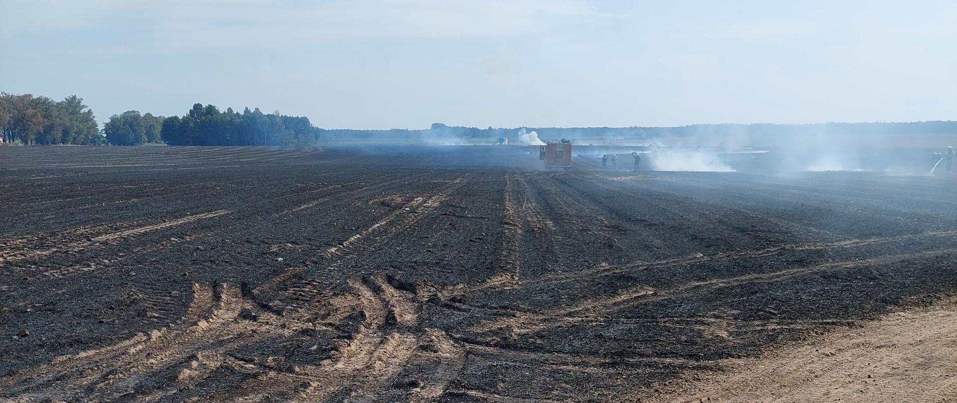 Pożar ścierniska i bel w Ceranowie. - Działania zastępów straży polegały na podaniu prądów wody w obronie na budynki gospodarcze po uprzednim zabezpieczeniu miejsca zdarzenia. Kolejne przybyłe jednostki skierowano do podawania prądów wody w natarciu na front pożaru w celu ograniczenia jego rozprzestrzeniania się